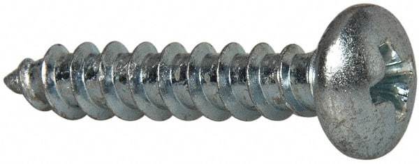 Value Collection - #10 Pan Head Phillips Sheet Metal Screw - Steel, 1" Length Under Head, Grade 2 - Exact Industrial Supply