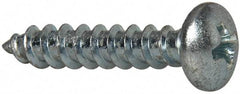 Value Collection - #10 Pan Head Phillips Sheet Metal Screw - Steel, 1" Length Under Head, Grade 2 - Exact Industrial Supply
