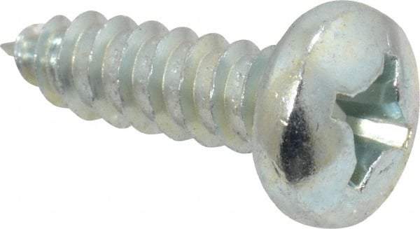 Value Collection - #12 Pan Head Phillips Sheet Metal Screw - Steel, 3/4" Length Under Head, Grade 2 - Exact Industrial Supply