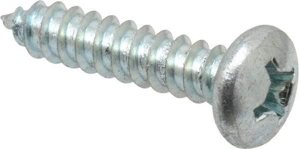 Value Collection - #12 Pan Head Phillips Sheet Metal Screw - Steel, 1" Length Under Head, Grade 2 - Exact Industrial Supply