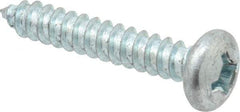 Value Collection - #12 Pan Head Phillips Sheet Metal Screw - Steel, 1-1/4" Length Under Head, Grade 2 - Exact Industrial Supply