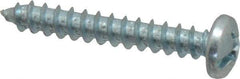 Value Collection - #12 Pan Head Phillips Sheet Metal Screw - Steel, 1-1/2" Length Under Head, Grade 2 - Exact Industrial Supply