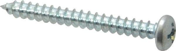 Value Collection - #12 Pan Head Phillips Sheet Metal Screw - Steel, 2" Length Under Head, Grade 2 - Exact Industrial Supply