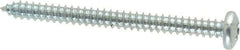 Value Collection - #12 Pan Head Phillips Sheet Metal Screw - Steel, 2-1/2" Length Under Head, Grade 2 - Exact Industrial Supply