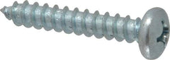 Value Collection - #14 Pan Head Phillips Sheet Metal Screw - Steel, 1-1/2" Length Under Head, Grade 2 - Exact Industrial Supply