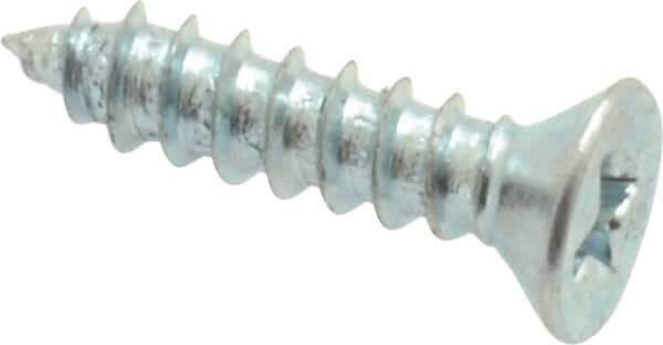 Value Collection - #4 Flat Head Phillips Sheet Metal Screw - Steel, 1/2" OAL, Grade 2 - Exact Industrial Supply