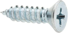 Value Collection - #10 Flat Head Phillips Sheet Metal Screw - Steel, 3/4" OAL, Grade 2 - Exact Industrial Supply