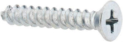 Value Collection - #10 Flat Head Phillips Sheet Metal Screw - Steel, 1-1/4" OAL, Grade 2 - Exact Industrial Supply
