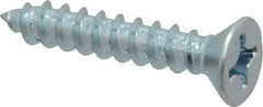 Value Collection - #12 Flat Head Phillips Sheet Metal Screw - Steel, 1-1/4" OAL, Grade 2 - Exact Industrial Supply