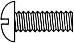 Value Collection - #5-40 UNC, 7/16" Length Under Head Slotted Drive Machine Screw - Round Head, Grade J82 Steel, Zinc-Plated Finish, Without Washer - Exact Industrial Supply