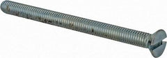 Value Collection - #10-32 UNF, 2-1/2" OAL Slotted Drive Machine Screw - Flat Head, Grade 2 Steel, Zinc-Plated Finish, Without Washer - Exact Industrial Supply