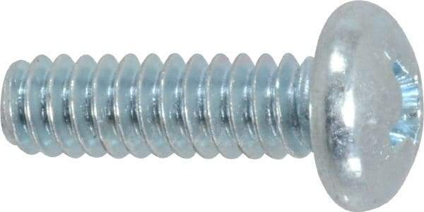 Value Collection - #10-24 UNC, 5/8" Length Under Head Phillips Drive Machine Screw - Pan Head, Grade 2 Steel, Zinc-Plated Finish, Without Washer - Exact Industrial Supply