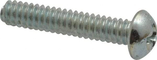 Value Collection - #10-24 UNC, 1" Length Under Head Phillips Drive Machine Screw - Round Head, Grade 2 Steel, Zinc-Plated Finish, Without Washer - Exact Industrial Supply
