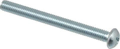 Value Collection - #10-32 UNF, 2" Length Under Head Phillips Drive Machine Screw - Round Head, Grade 2 Steel, Zinc-Plated Finish, Without Washer - Exact Industrial Supply