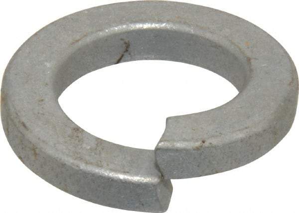 Value Collection - 1", 1.003" ID, 1/4" Thick Split Lock Washer - Steel, Zinc-Plated Finish, 1.003" Min ID, 1.024" Max ID, 1.656" Min OD, 1.661" Max OD - Exact Industrial Supply