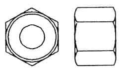 Value Collection - M8x1.25 Metric Coarse Stainless Steel Right Hand Heavy Hex Nut - 13mm Across Flats, 8mm High, Uncoated - Exact Industrial Supply