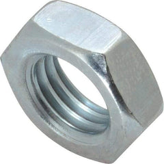 Value Collection - 3/4-10 UNC Steel Right Hand Hex Jam Nut - 1-1/8" Across Flats, 0.4219" High, Zinc-Plated Finish - Exact Industrial Supply