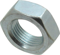 Value Collection - 3/4-16 UNF Steel Right Hand Hex Jam Nut - 1-1/8" Across Flats, 0.4219" High, Zinc-Plated Finish - Exact Industrial Supply