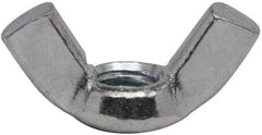 Value Collection - 5/16-18 UNC, Zinc Plated, Steel Standard Wing Nut - 1-1/4" Wing Span, 0.66" Wing Span - Exact Industrial Supply