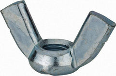 Value Collection - 5/8-11 UNC, Zinc Plated, Steel Standard Wing Nut - 2.76" Wing Span, 1.44" Wing Span - Exact Industrial Supply