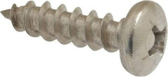 Value Collection - #10 Pan Head Phillips Sheet Metal Screw - Stainless Steel, 3/4" Length Under Head, Grade 18-8 - Exact Industrial Supply