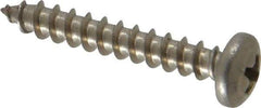 Value Collection - #10 Pan Head Phillips Sheet Metal Screw - Stainless Steel, 1-1/4" Length Under Head, Grade 18-8 - Exact Industrial Supply