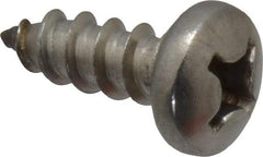 Value Collection - #12 Pan Head Phillips Sheet Metal Screw - Stainless Steel, 5/8" Length Under Head, Grade 18-8 - Exact Industrial Supply