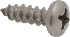 Value Collection - #12 Pan Head Phillips Sheet Metal Screw - Stainless Steel, 3/4" Length Under Head, Grade 18-8 - Exact Industrial Supply