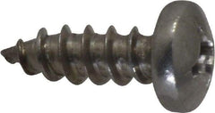 Value Collection - #14 Pan Head Phillips Sheet Metal Screw - Stainless Steel, 3/4" Length Under Head, Grade 18-8 - Exact Industrial Supply
