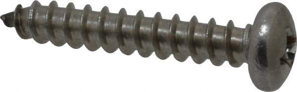 Value Collection - #14 Pan Head Phillips Sheet Metal Screw - Stainless Steel, 1-1/2" Length Under Head, Grade 18-8 - Exact Industrial Supply
