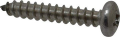 Value Collection - #14 Pan Head Phillips Sheet Metal Screw - Stainless Steel, 1-1/2" Length Under Head, Grade 18-8 - Exact Industrial Supply