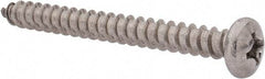 Value Collection - #14 Pan Head Phillips Sheet Metal Screw - Stainless Steel, 2-1/2" Length Under Head, Grade 18-8 - Exact Industrial Supply