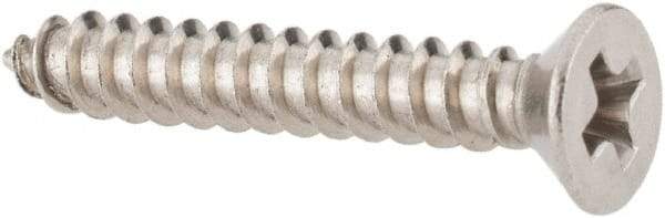 Value Collection - #4 Flat Head Phillips Sheet Metal Screw - Stainless Steel, 3/4" OAL, Grade 18-8 - Exact Industrial Supply