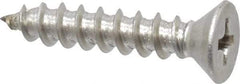 Value Collection - #10 Flat Head Phillips Sheet Metal Screw - Stainless Steel, 1" OAL, Grade 18-8 - Exact Industrial Supply