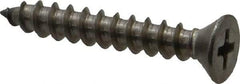 Value Collection - #10 Flat Head Phillips Sheet Metal Screw - Stainless Steel, 1-1/4" OAL, Grade 18-8 - Exact Industrial Supply