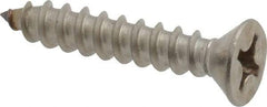 Value Collection - #12 Flat Head Phillips Sheet Metal Screw - Stainless Steel, 1-1/4" OAL, Grade 18-8 - Exact Industrial Supply