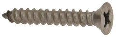 Value Collection - #12 Flat Head Phillips Sheet Metal Screw - Stainless Steel, 1-1/2" OAL, Grade 18-8 - Exact Industrial Supply