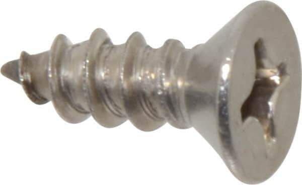 Value Collection - #14 Flat Head Phillips Sheet Metal Screw - Stainless Steel, 3/4" OAL, Grade 18-8 - Exact Industrial Supply