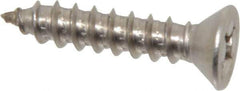 Value Collection - #14 Flat Head Phillips Sheet Metal Screw - Stainless Steel, 1-1/4" OAL, ASME B18.6.3, Grade 18-8 - Exact Industrial Supply