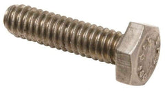 Value Collection - 5/16-24 UNF, 3" Length Under Head Hex Head Cap Screw - Fully Threaded, Grade 18-8 Stainless Steel, Uncoated, 1/2" Hex - Exact Industrial Supply