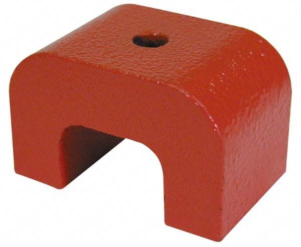 Eclipse - 1/4" Hole Diam, 2-7/16" Overall Width, 15/16" Deep, 2" High, Alnico Power Magnets - 1,022°Fahrenheit Max Operating Temp - Exact Industrial Supply