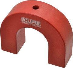 Eclipse - 1/4" Hole Diam, 3" Overall Width, 15/16" Deep, 2-1/2" High, Alnico Power Magnets - 1,022°Fahrenheit Max Operating Temp - Exact Industrial Supply