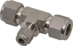 Ham-Let - 1/2 x 1/2 x 1/4" OD, Grade 316Stainless Steel Union Tee - Comp x Comp x Comp Ends - Exact Industrial Supply