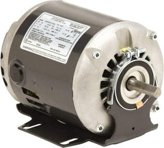 US Motors - 1/3 hp, ODP Enclosure, Auto Thermal Protection, 1,725 RPM, 115 Volt, 60 Hz, Industrial Electric AC/DC Motor - Size 48/56 Frame, Resilient Mount, 1 Speed, Sleeve Bearings, 5.3 Full Load Amps, B Class Insulation, Reversible - Exact Industrial Supply