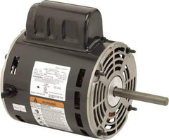 US Motors - 1/3 hp, ODP Enclosure, Auto Thermal Protection, 1,650 RPM, 115 Volt, 60 Hz, Industrial Electric AC/DC Motor - Size 48 Frame, Stud Mount, 1 Speed, Ball Bearings, 4.0 Full Load Amps, B Class Insulation, CW Lead End - Exact Industrial Supply