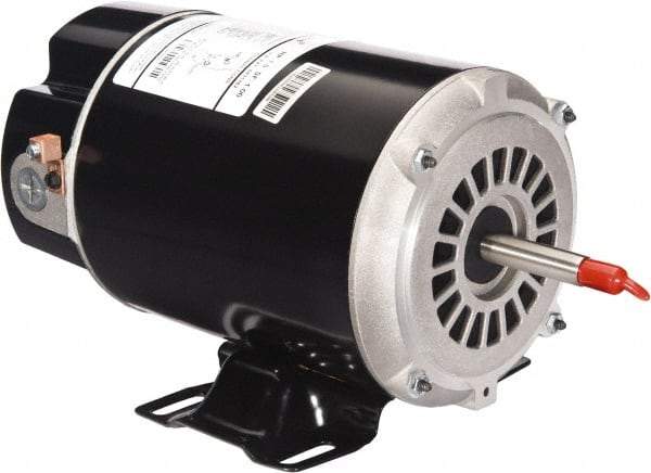 US Motors - 1 hp, ODP Enclosure, Auto Thermal Protection, 3,450 RPM, 115 Volt, 60 Hz, Industrial Electric AC/DC Motor - Size 48 Frame, Thru Bolt Mount, 1 Speed, Ball/SAB Bearings, 10.0 Full Load Amps, B Class Insulation, CCW Drive End - Exact Industrial Supply