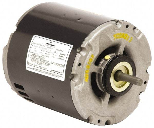 US Motors - 1/2 hp, ODP Enclosure, Auto Thermal Protection, 1,725 RPM, 230 Volt, 60 Hz, Industrial Electric AC/DC Motor - Size 56 Frame, Hub Mount, 1 Speed, Sleeve Bearings, 4.8 Full Load Amps, B Class Insulation, CW Shaft End - Exact Industrial Supply