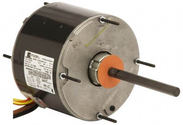 US Motors - 1/6 hp, TEAO Enclosure, Auto Thermal Protection, 1,075 RPM, 460 Volt, 60 Hz, Industrial Electric AC/DC Motor - Size 48 Frame, Stud/Band Mount, 1 Speed, Ball Bearings, 0.5 Full Load Amps, B Class Insulation, CCW Lead End Rev - Exact Industrial Supply
