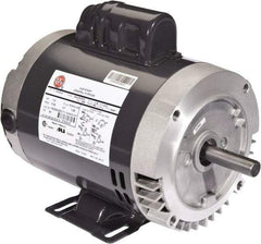 US Motors - 1/2 hp, ODP Enclosure, Auto Thermal Protection, 1,725 RPM, 115/208-230 Volt, 60 Hz, Industrial Electric AC/DC Motor - Size 56 Frame, J-Face/Base Mount, 1 Speed, Ball Bearings, 8.9/4.4-4.5 Full Load Amps, B Class Insulation, CCW Drive End - Exact Industrial Supply
