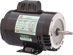 US Motors - 3/4 hp, ODP Enclosure, Auto Thermal Protection, 3,450 RPM, 115/208-230 Volt, 60 Hz, Industrial Electric AC/DC Motor - Size 56J Frame, J-Face/Rem Base Mount, 1 Speed, Ball Bearings, 11.0/5.4-5.5 Full Load Amps, B Class Insulation, CCW Drive End - Exact Industrial Supply